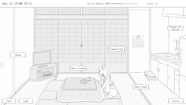 [PC/精品SLG]与长生狐一起的30天 Ver1.0.0 RC4 官方中文版 [官中/动态/步兵/1G]